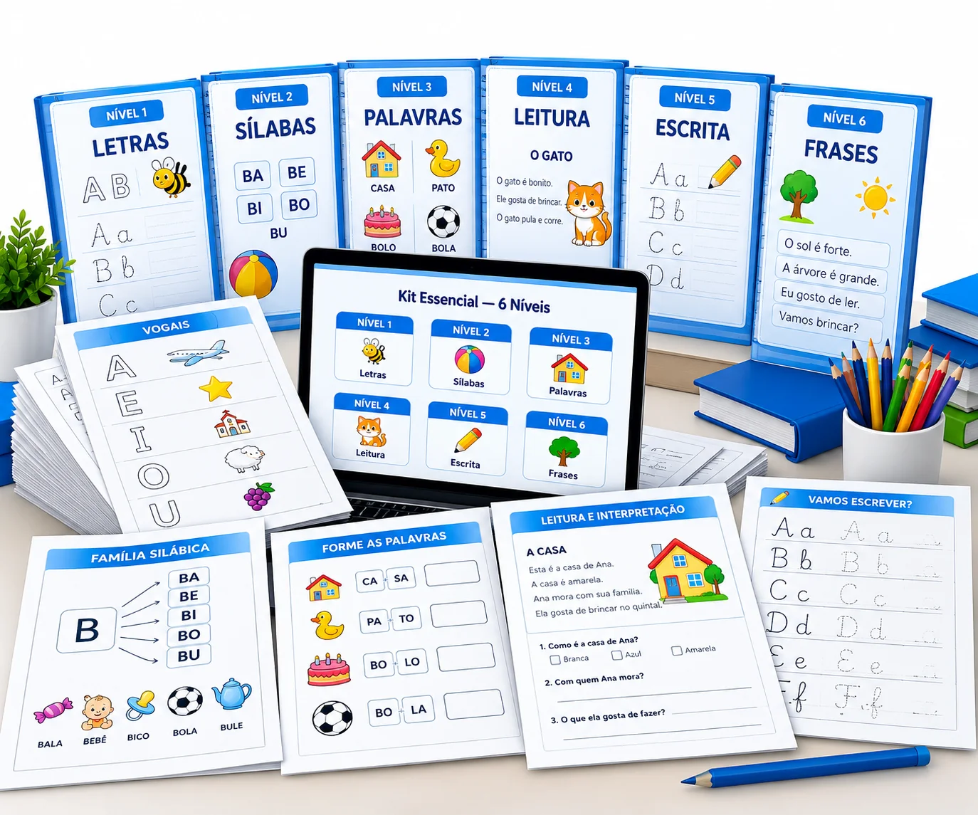 Kit de Alfabetização — 6 níveis
